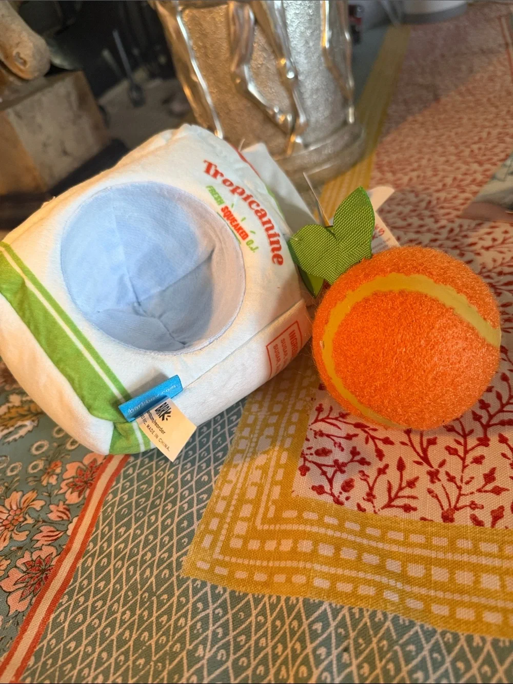 🆕 BARK Fresh Squeaked Tropics OJ Multi-Part Dog Toy